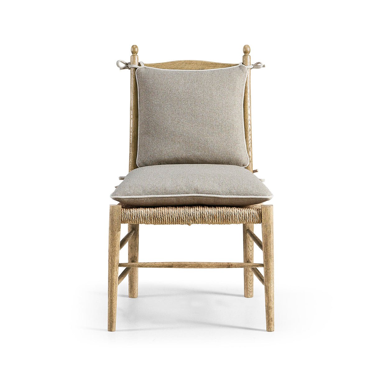 French Ladderback Dining Chair - Chestnut - English Georgian America