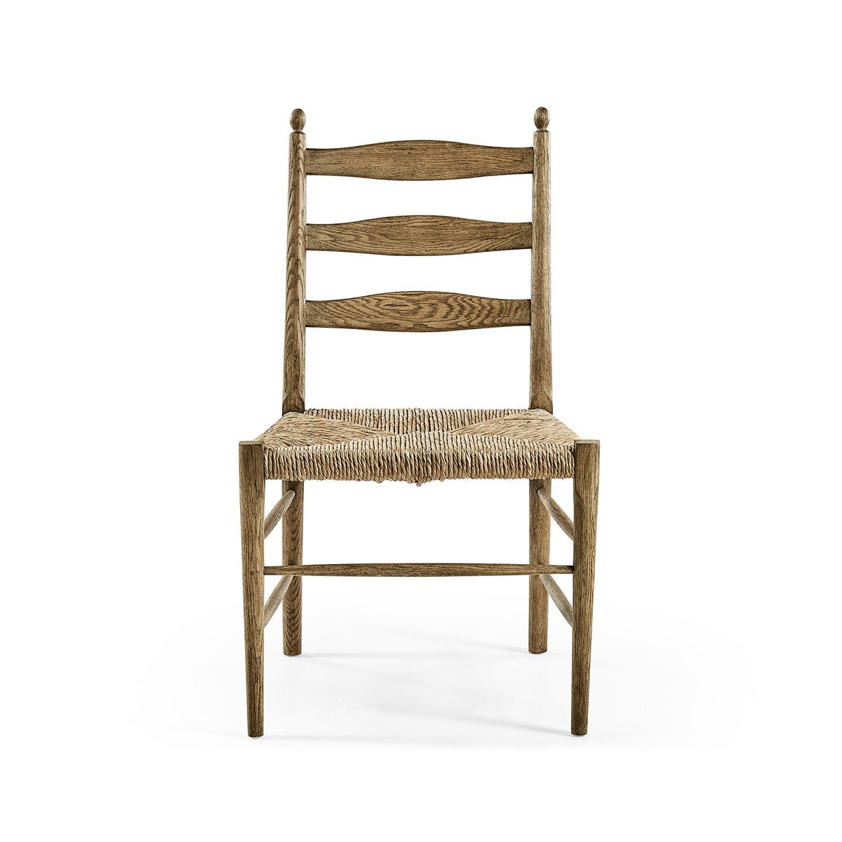 French Ladderback Dining Chair - Chestnut - English Georgian America