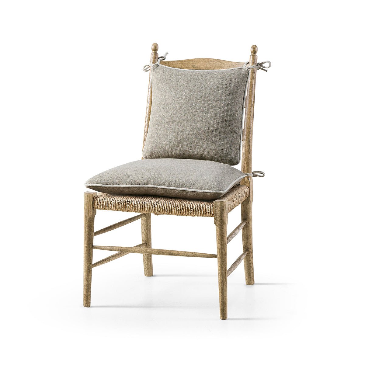 French Ladderback Dining Chair - Chestnut - English Georgian America