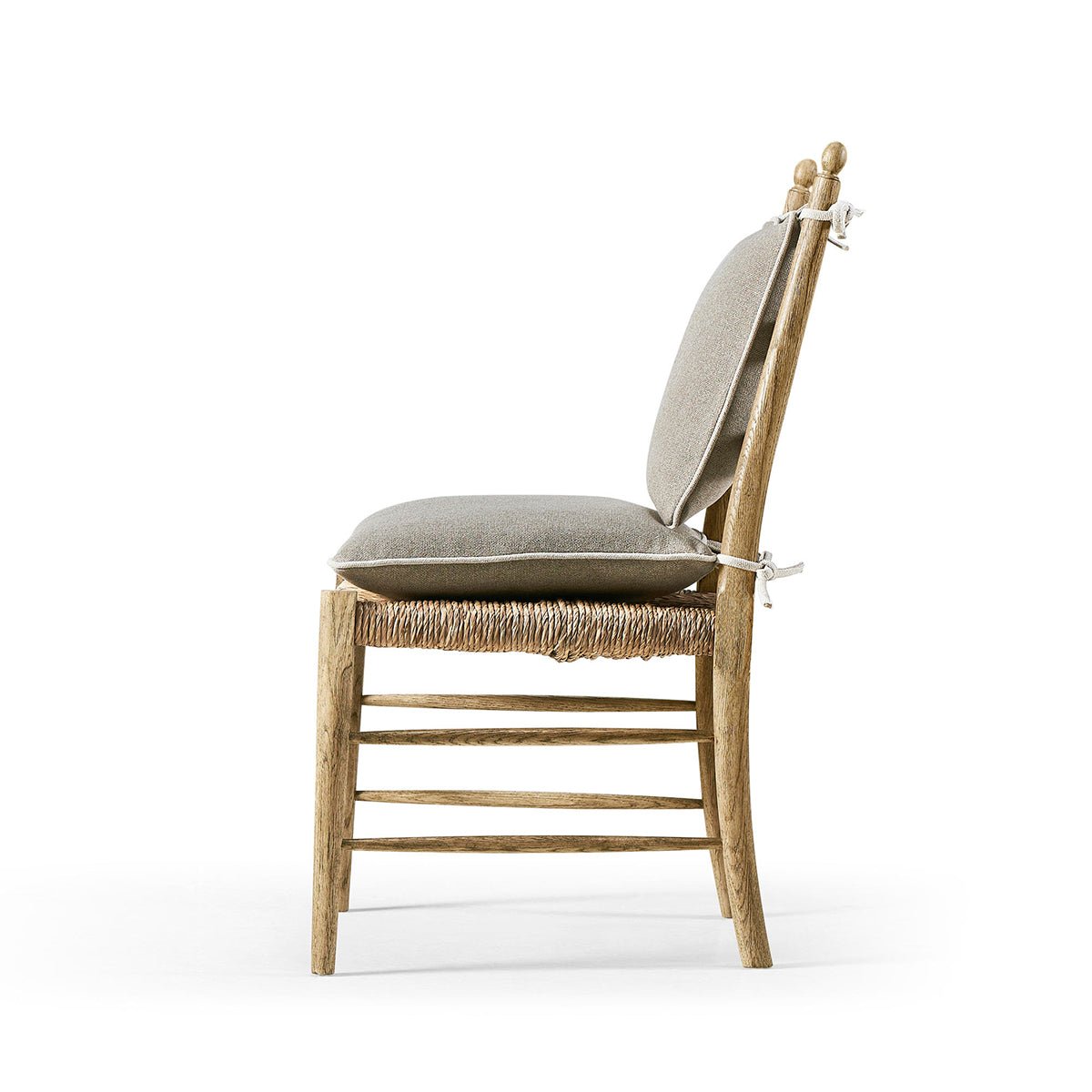 French Ladderback Dining Chair - Chestnut - English Georgian America