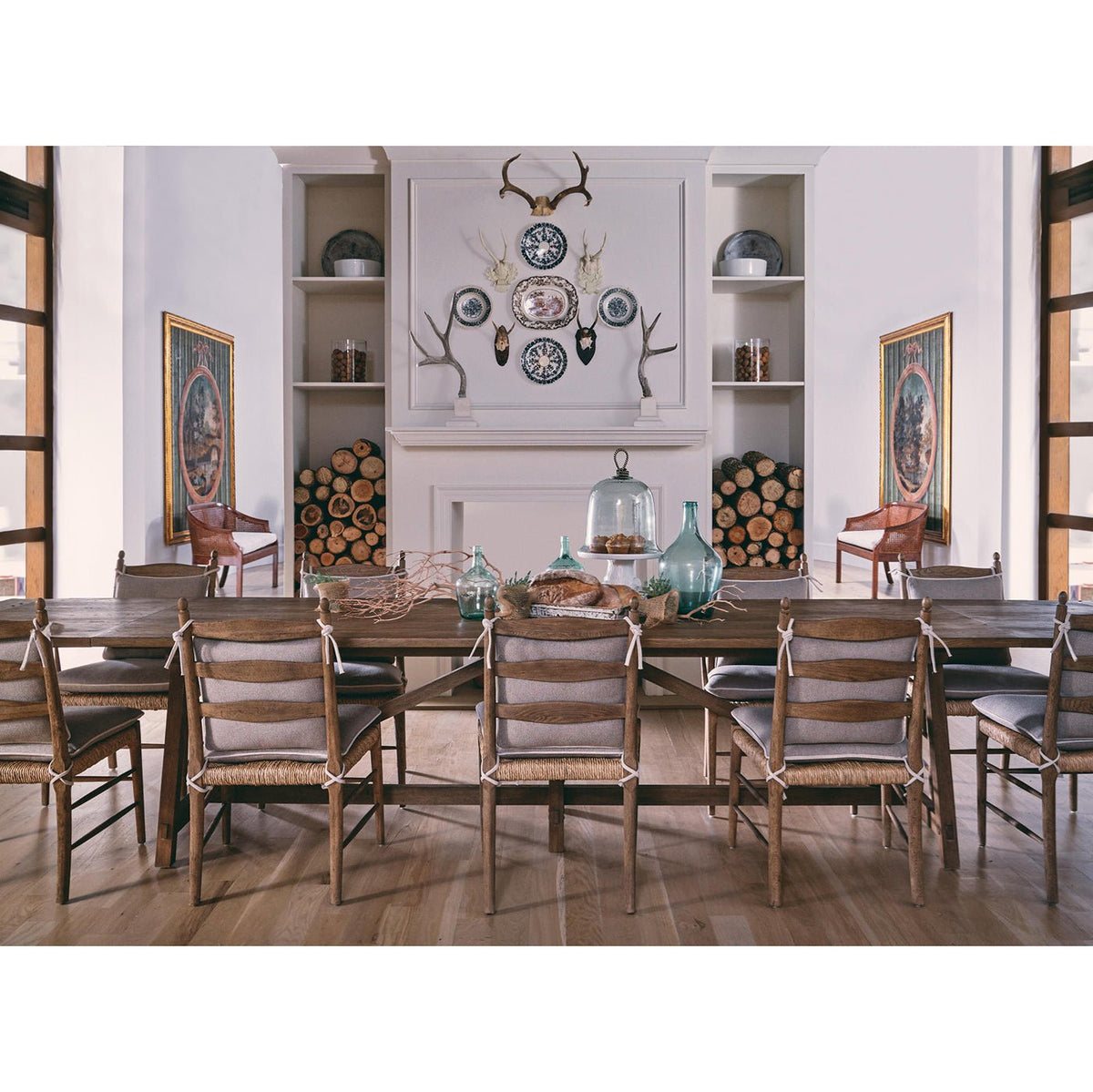 French Laundry Dining Table - Chestnut 173&quot; - English Georgian America