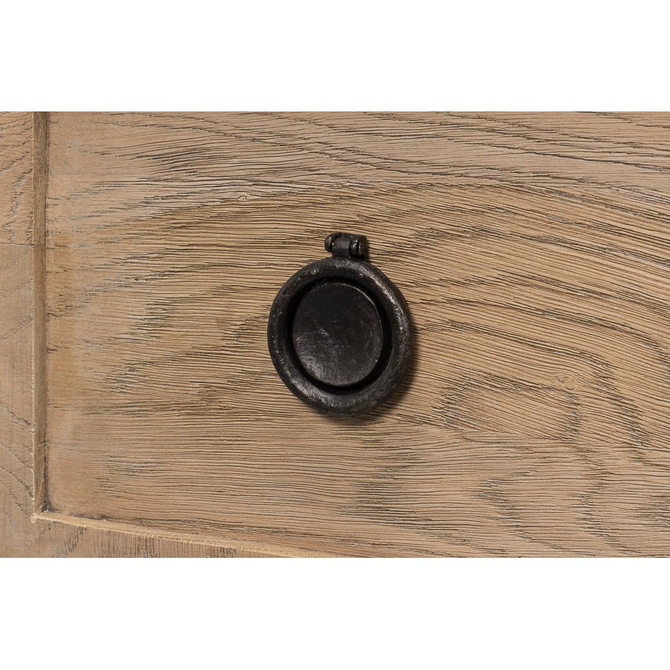 French Light Oak Nightstand - English Georgian America