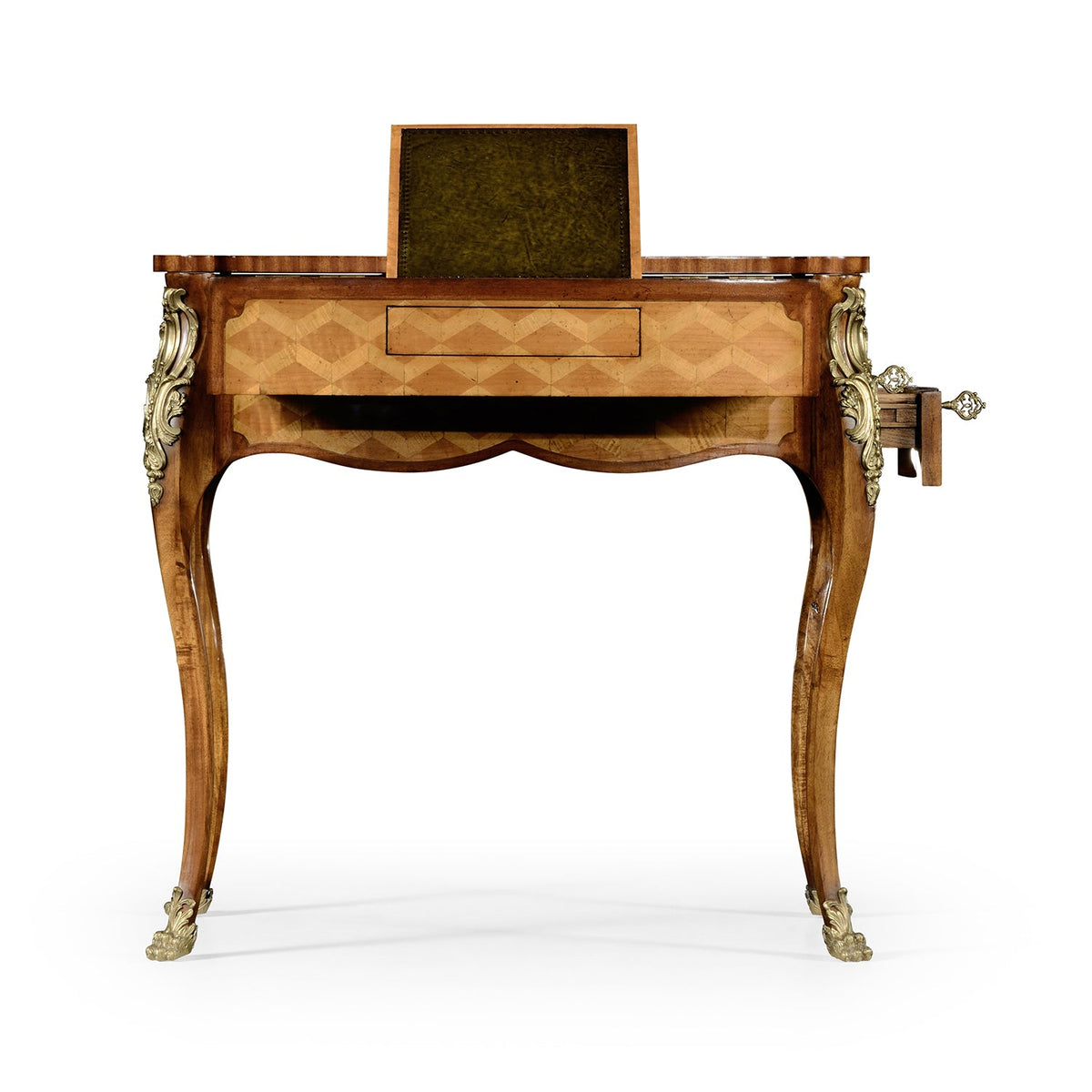 French Louis XV Marquetry Mechanical Side Table - English Georgian America