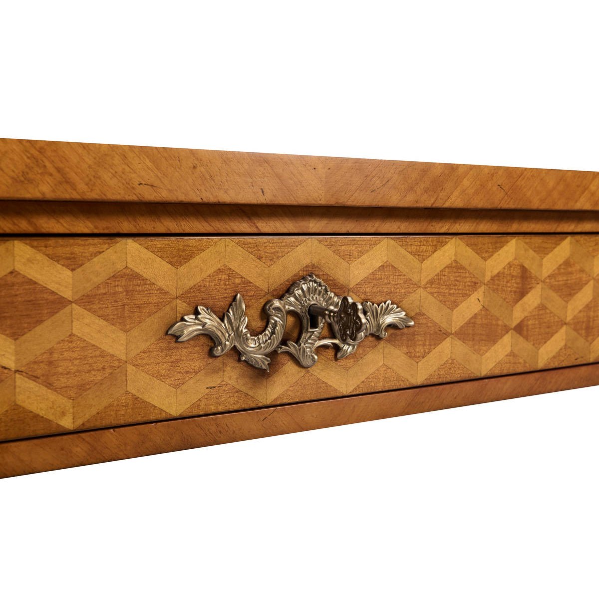 French Louis XV Style Parquetry Writing Desk - English Georgian America