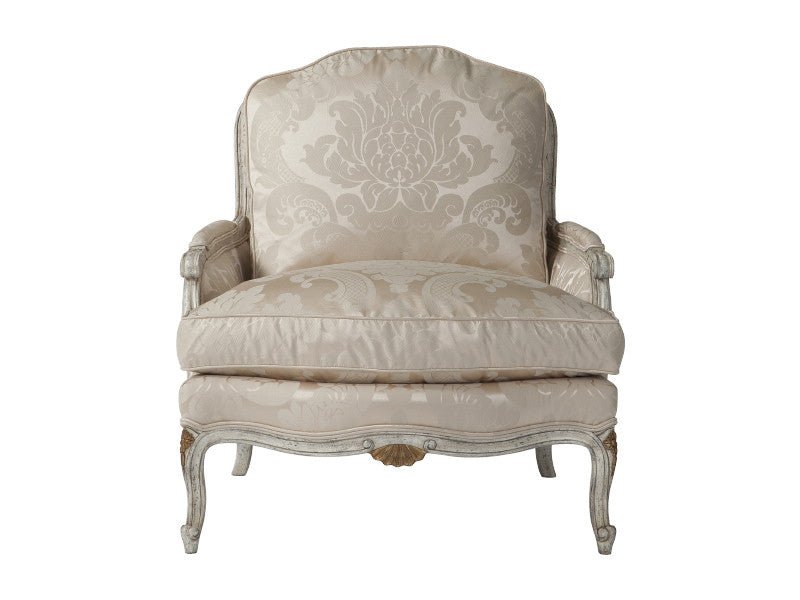 French Louis XV Style Upholstered Armchair - English Georgian America