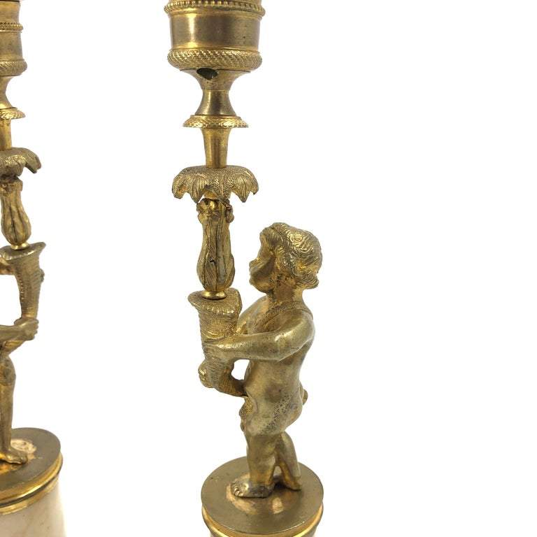 French Louis XVI Figural Candlesticks - English Georgian America
