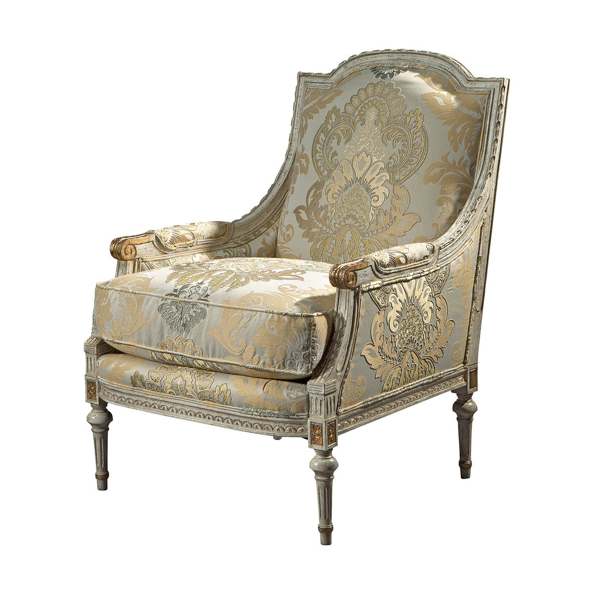 French Louis XVI Style Bergere - English Georgian America