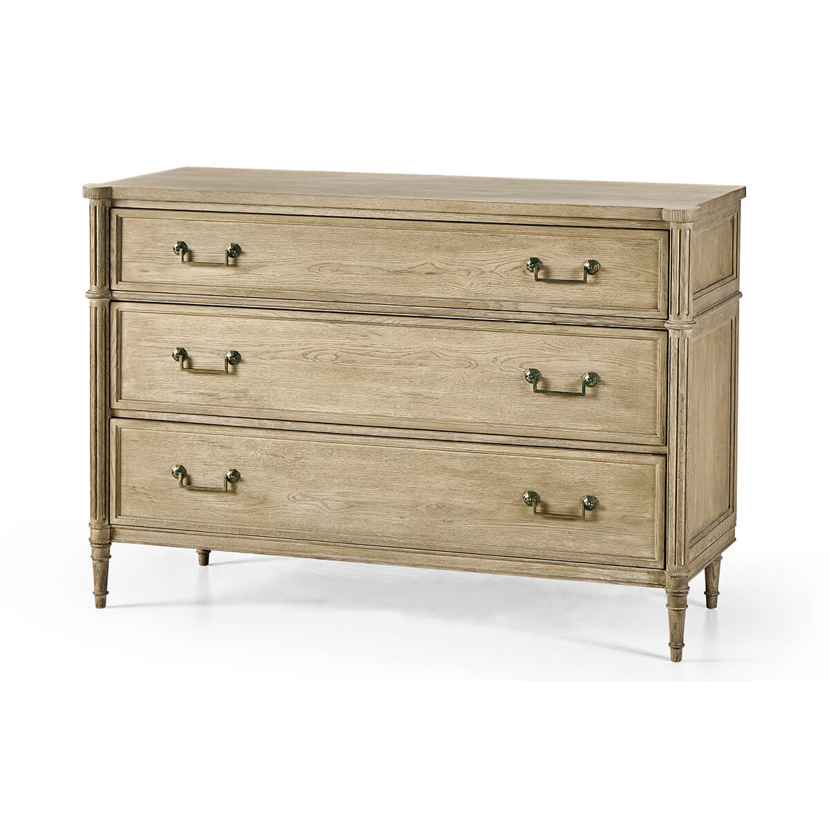 French Louis XVI Style Commode - Natural 52&quot; - English Georgian America