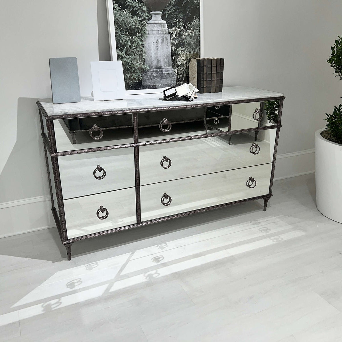 French Marble Top Dresser - English Georgian America