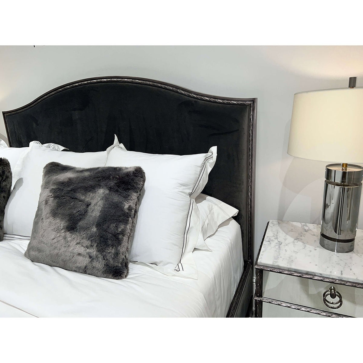 French Marble Top Nightstand - English Georgian America