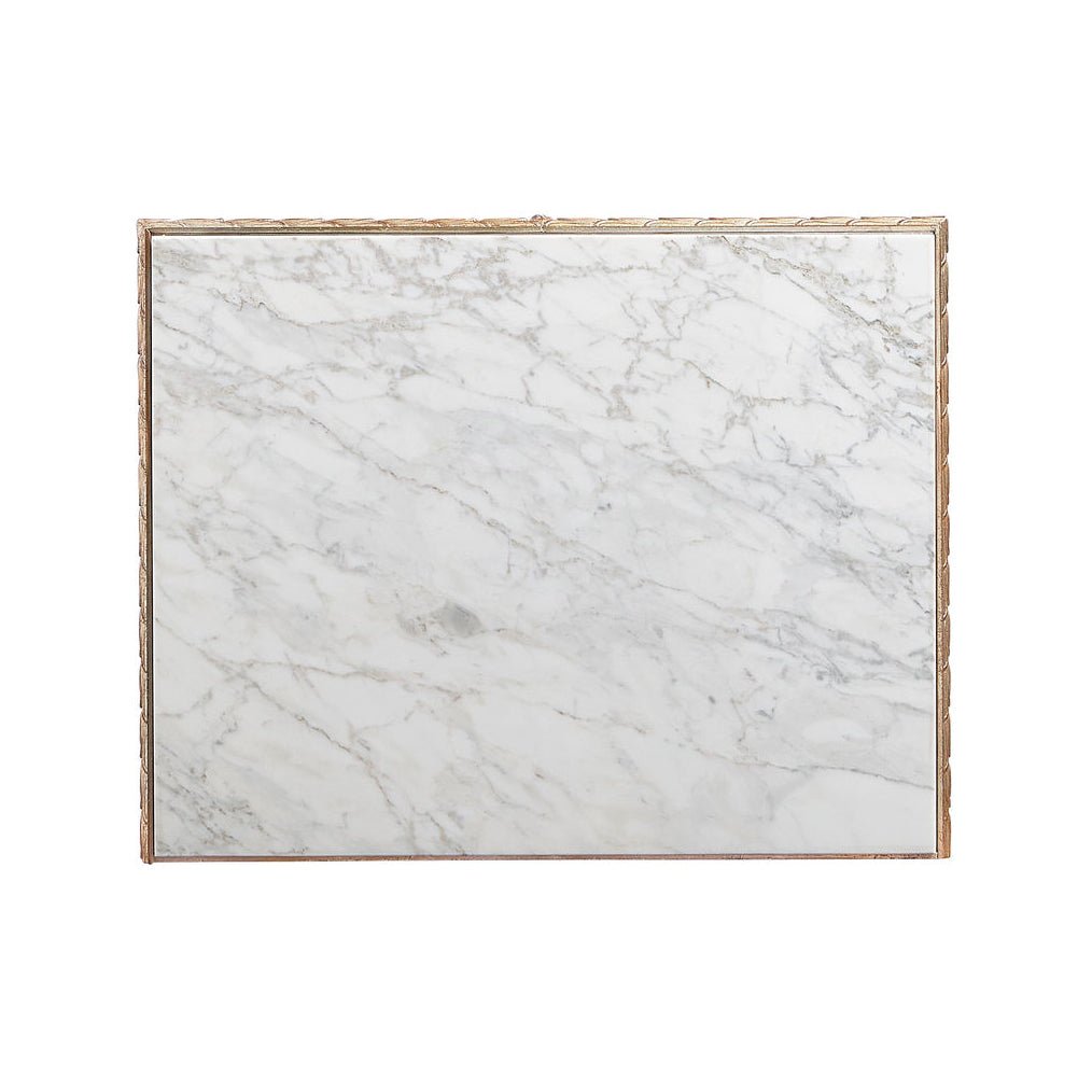 French Marble Top Nightstand - Gold - English Georgian America