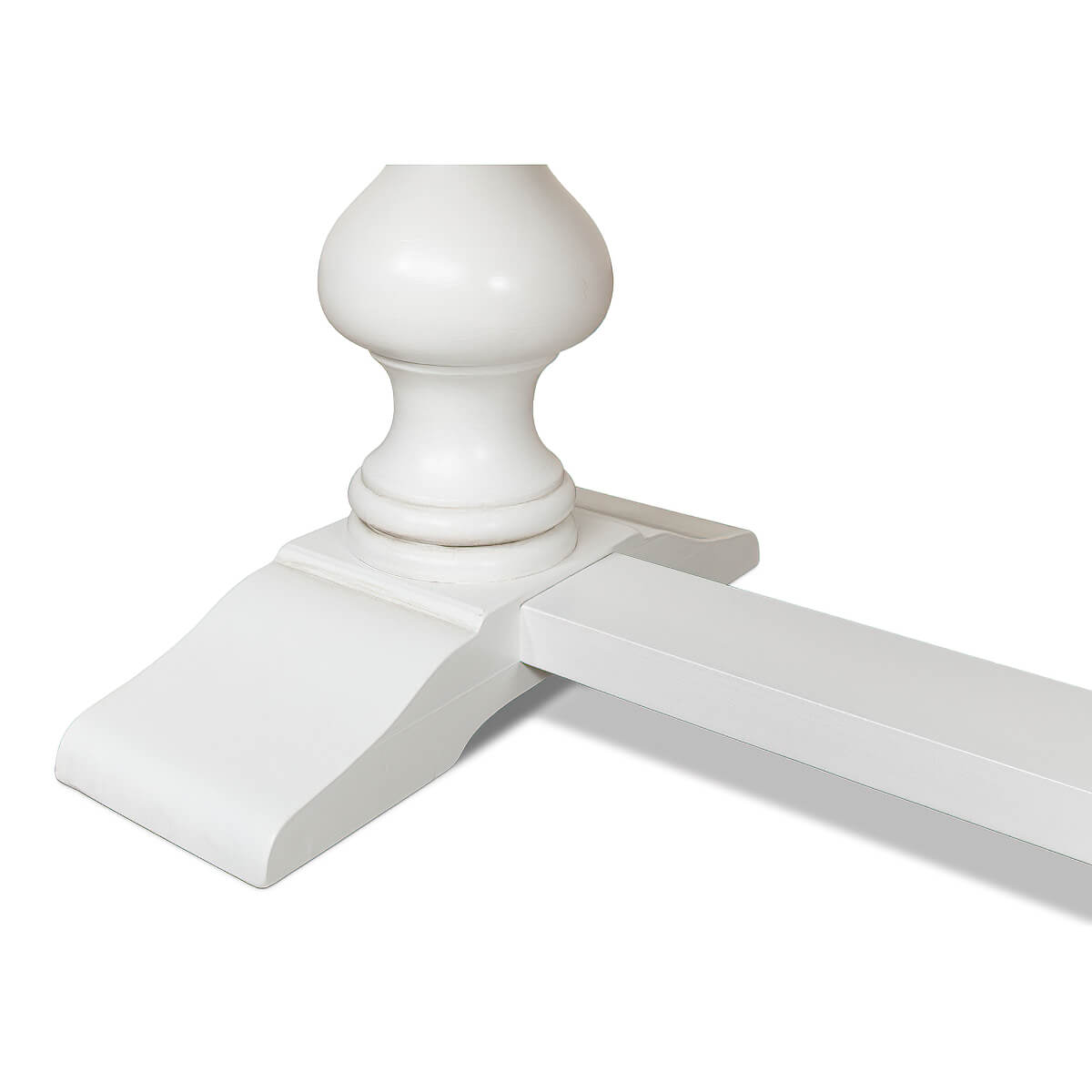 French Marble White Refectory Table - English Georgian America