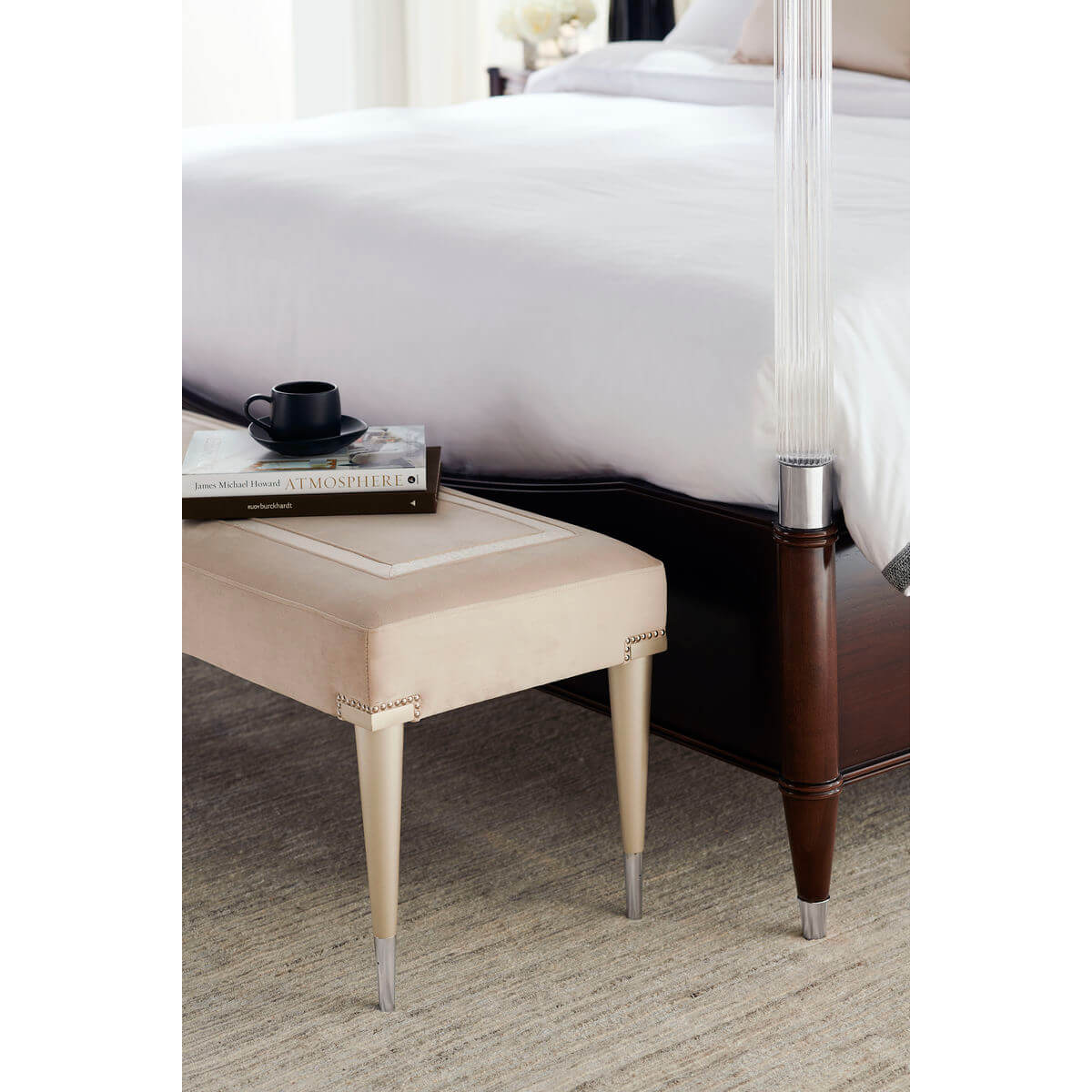 French Mid Century Bench - English Georgian America