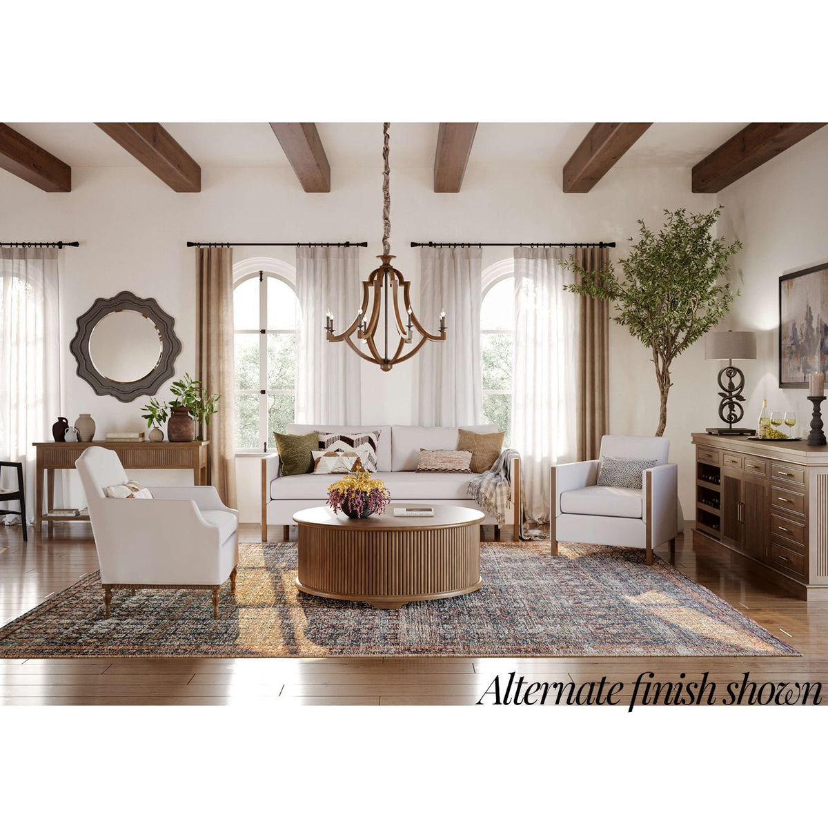 French Modern Boucle Sofa - English Georgian America