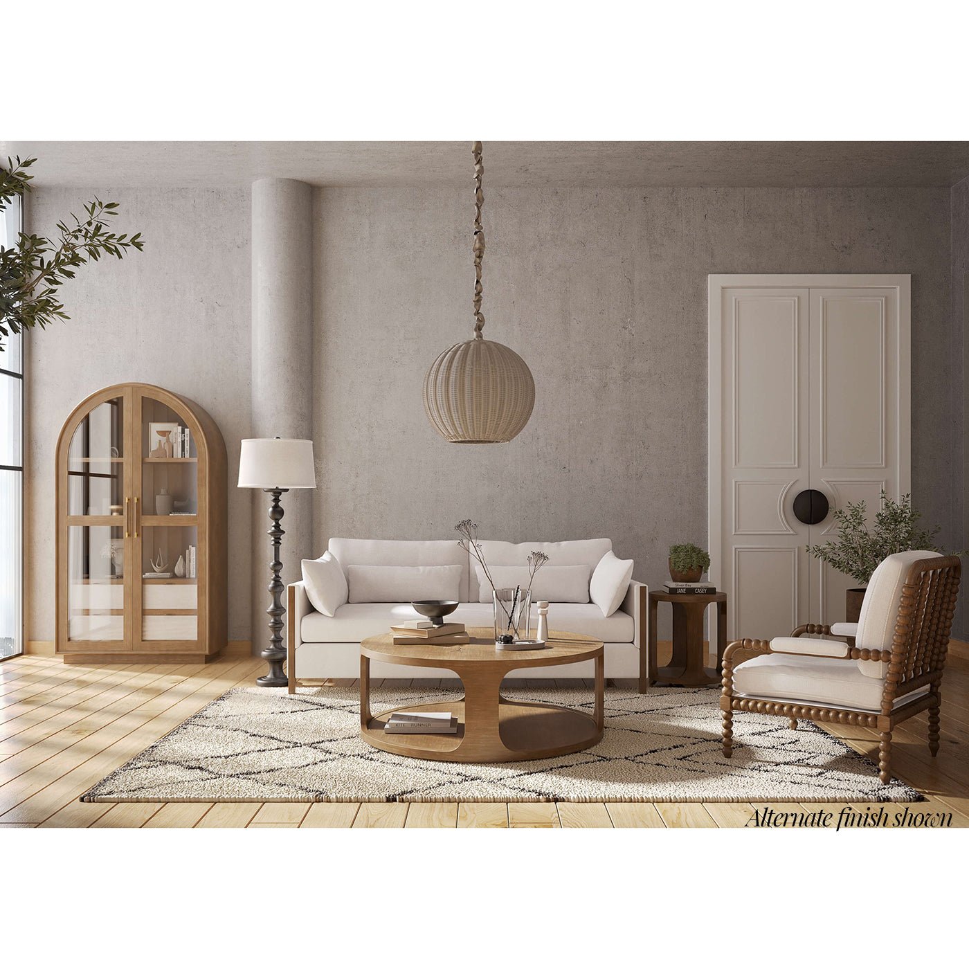 French Modern Boucle Sofa - English Georgian America