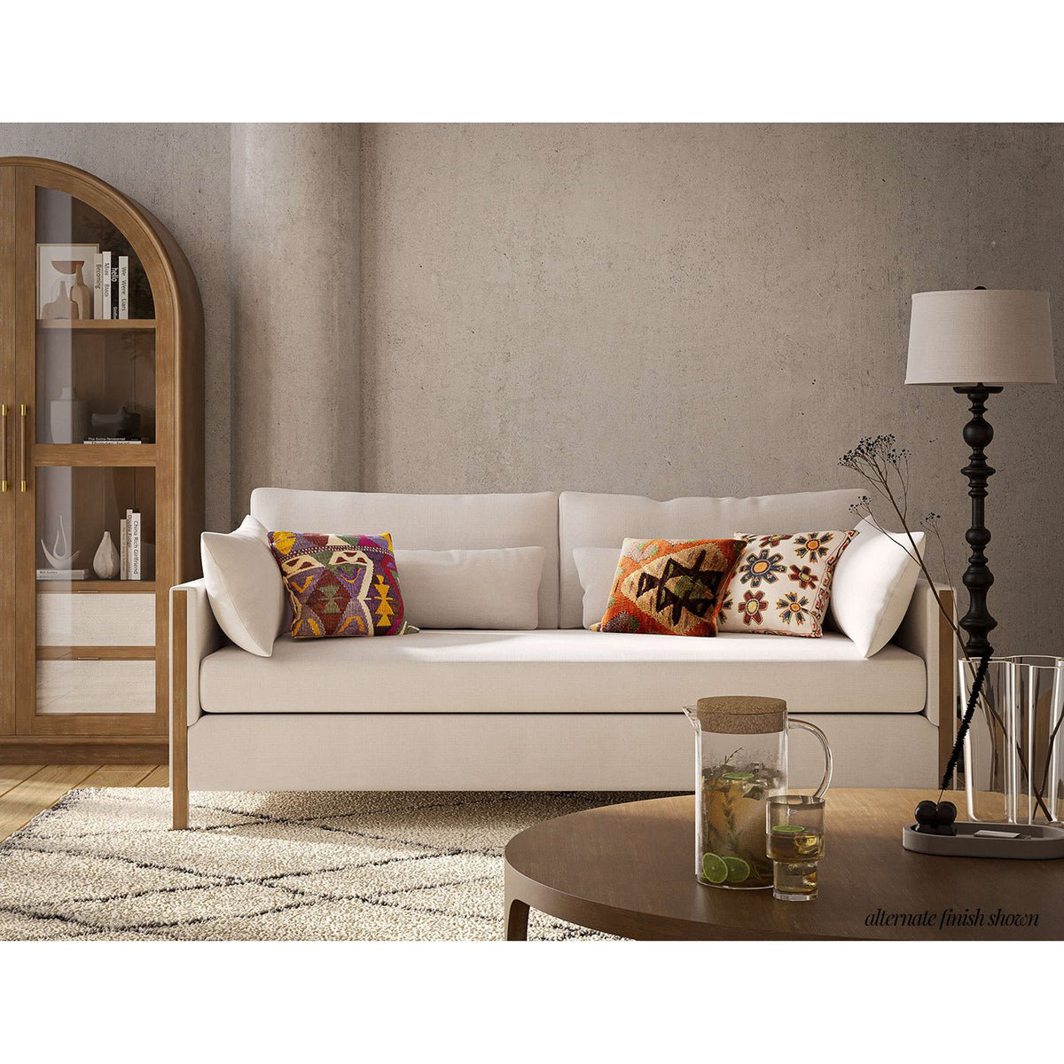 French Modern Boucle Sofa - English Georgian America