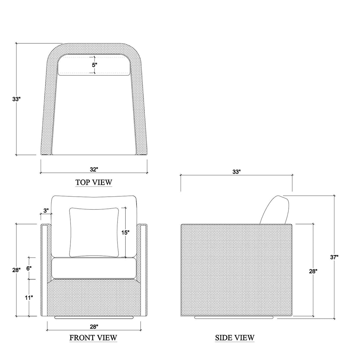 French Modern Boucle Swivel Armchair - English Georgian America