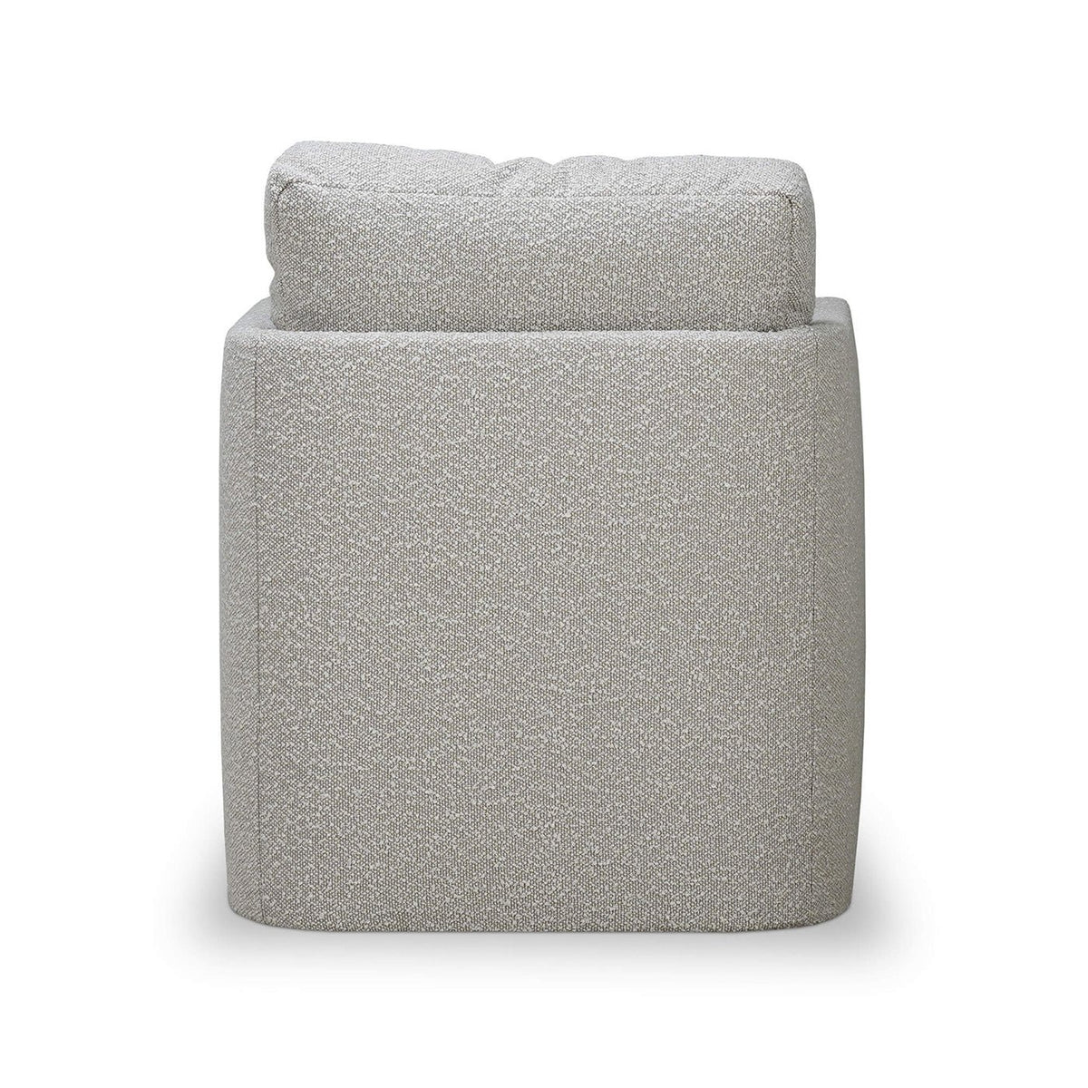 French Modern Boucle Swivel Armchair - English Georgian America