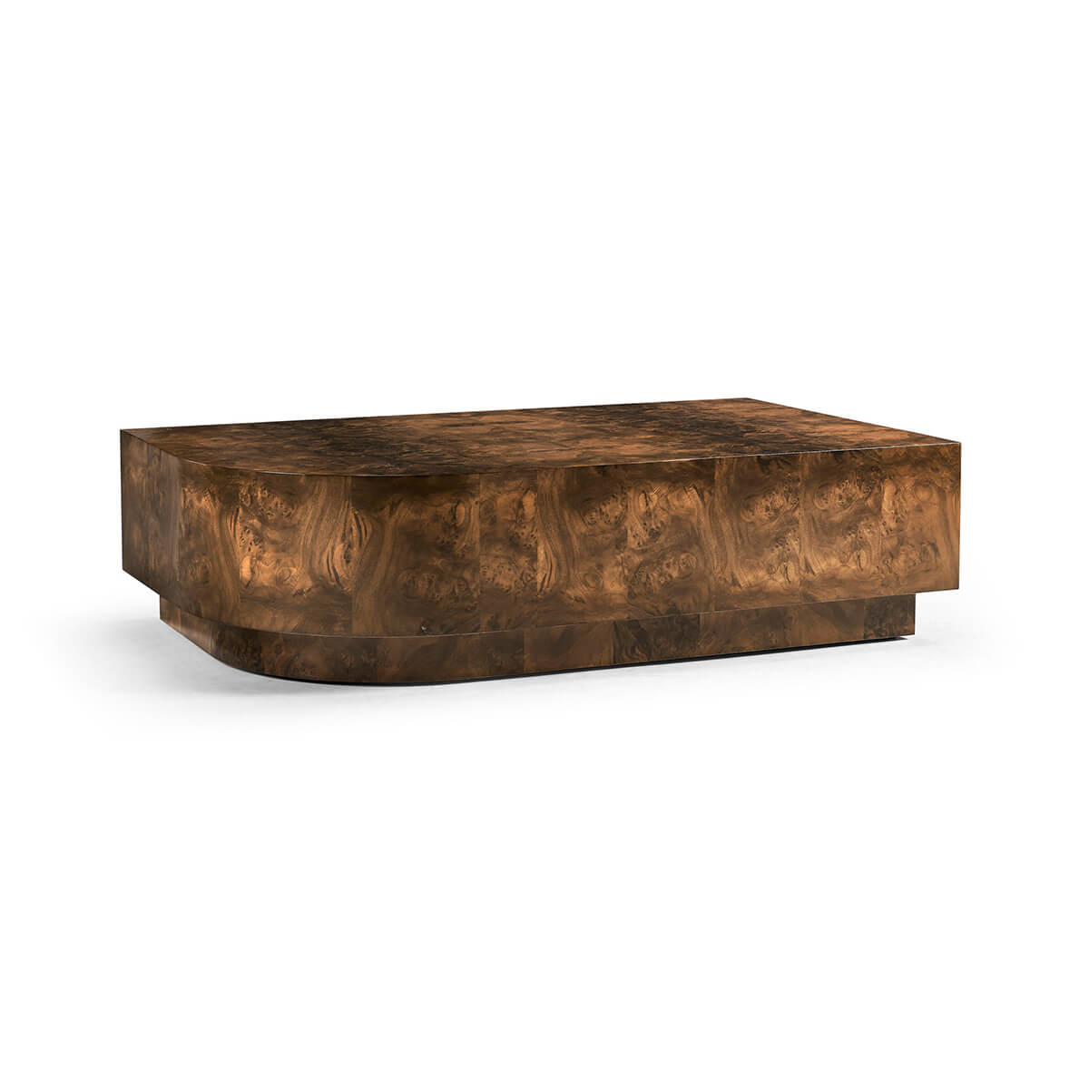 French Modern Burl Wood Coffee Table - English Georgian America