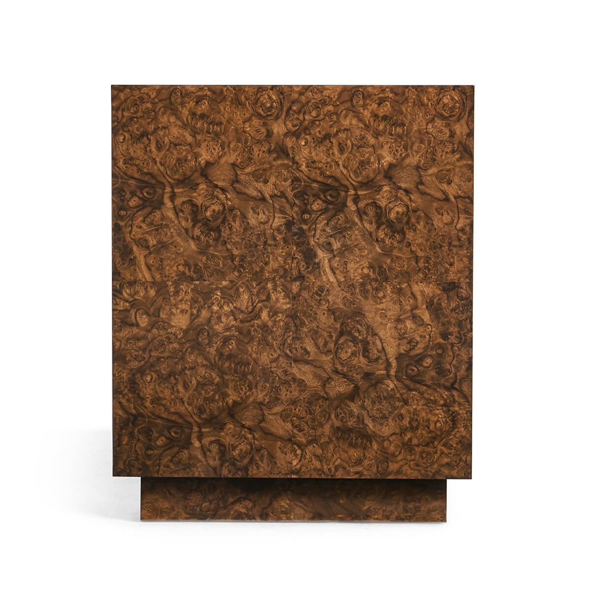 French Modern Burl Wood End Table - English Georgian America