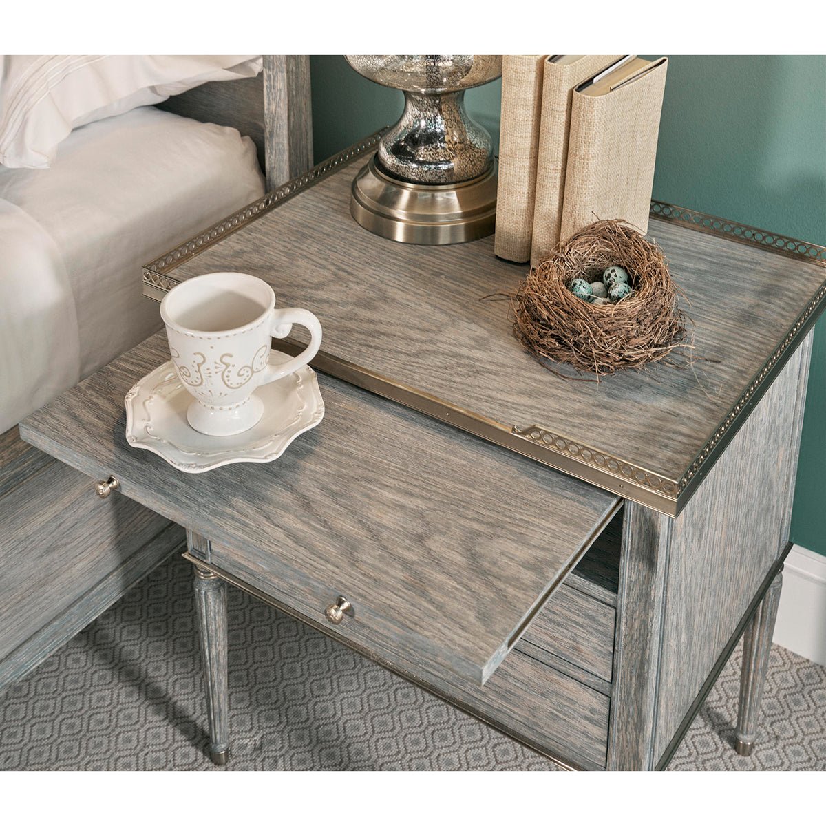 French Modern Louis Nightstand - English Georgian America