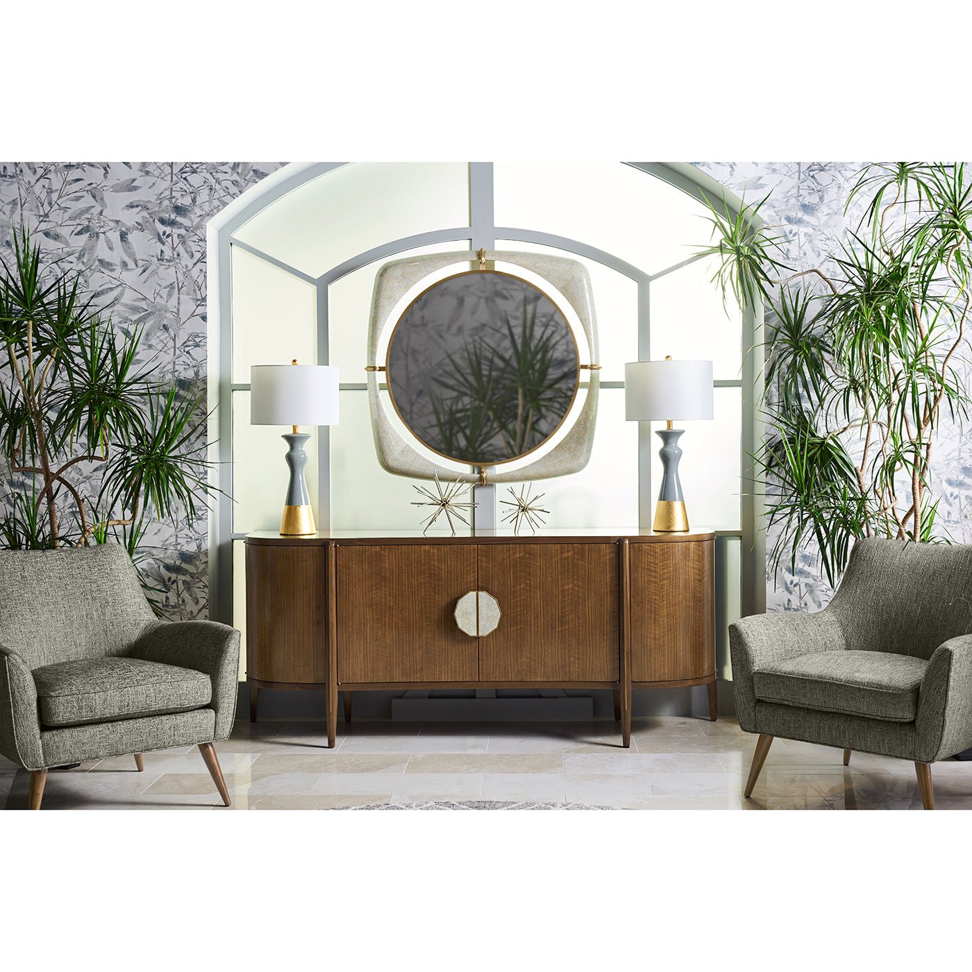 French Modern Mirror - English Georgian America