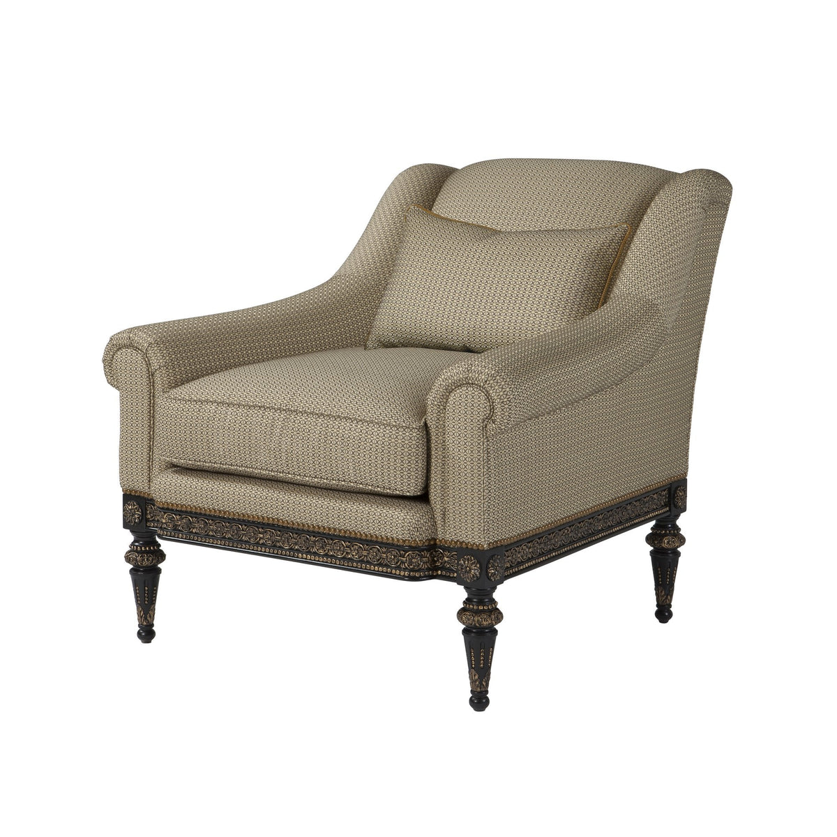 French Modern Neo Classic Armchair - English Georgian America