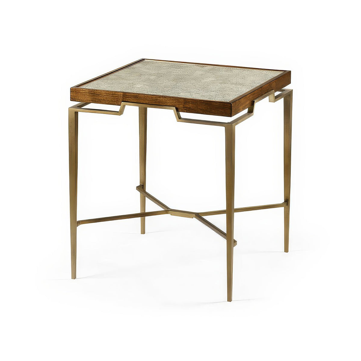 French Modern Square End Table - English Georgian America