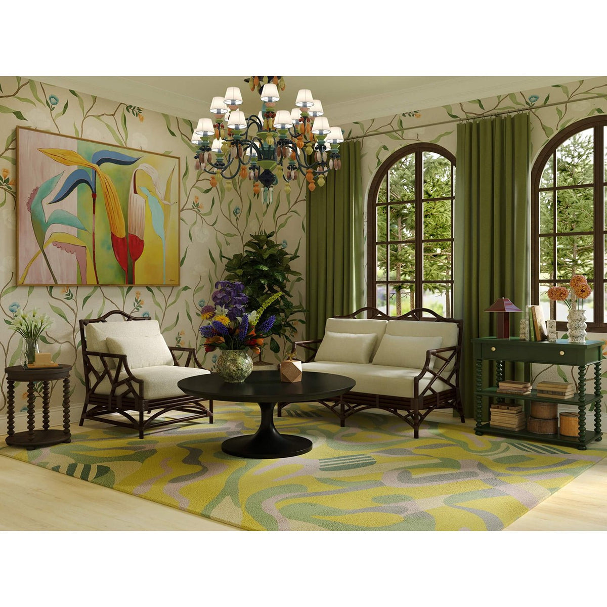 French Modern Tulip Coffee Table - English Georgian America