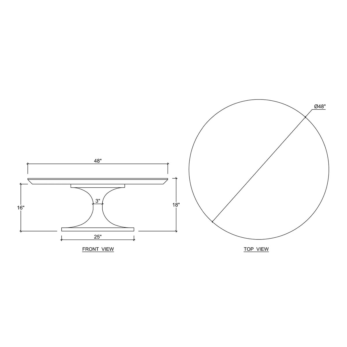 French Modern Tulip Coffee Table - English Georgian America