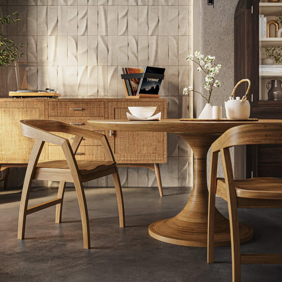 French Modern Tulip Dining Table - English Georgian America