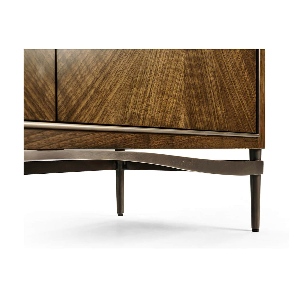 French Modern Walnut Cabinet - English Georgian America