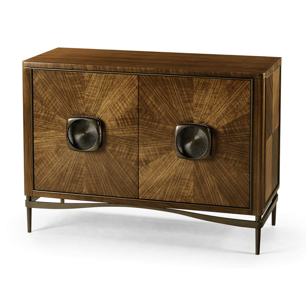 French Modern Walnut Cabinet - English Georgian America