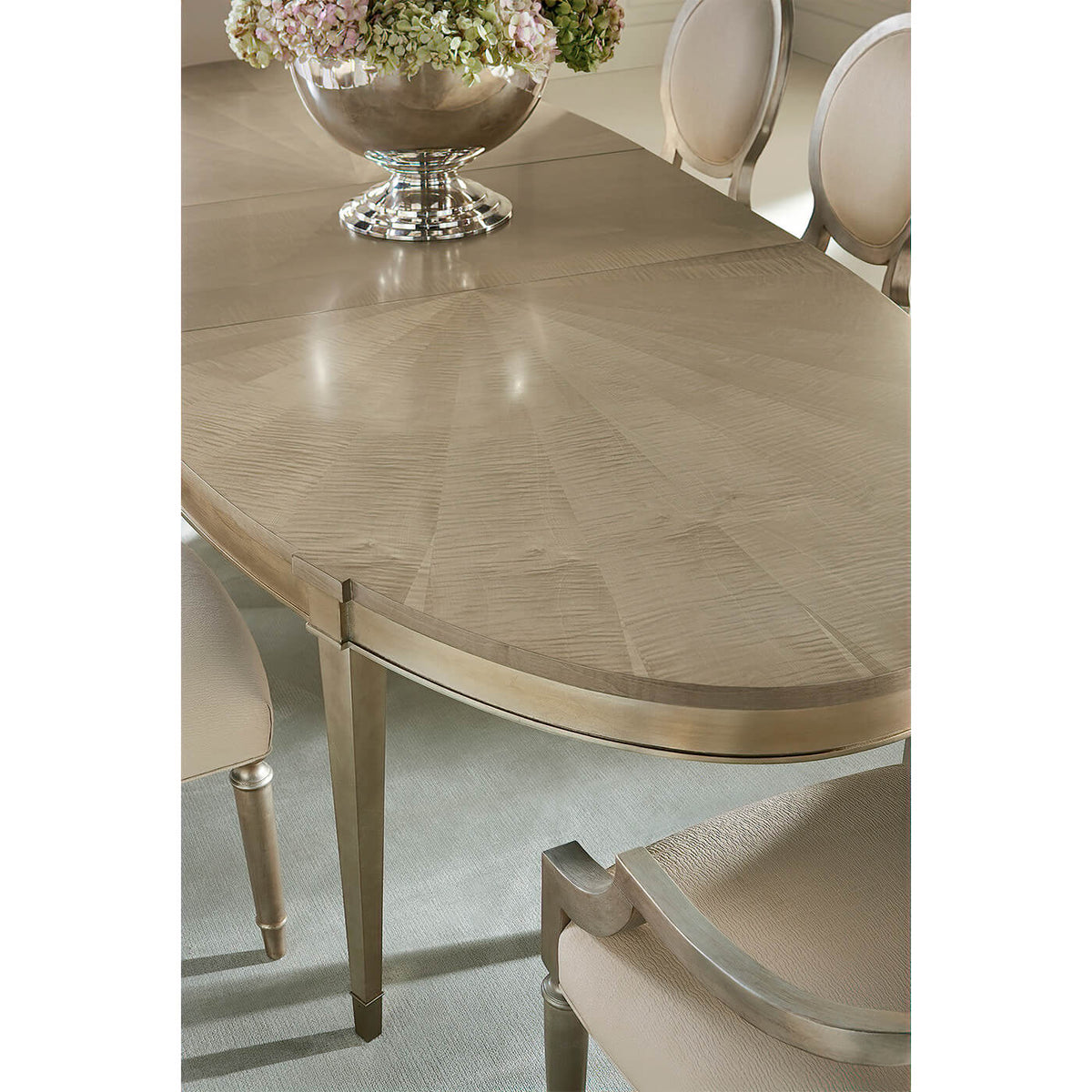 French Neoclassical Oval Extending Dining Table - English Georgian America