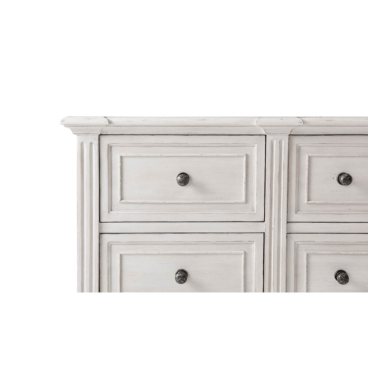 French Painted Antique Style Dresser - English Georgian America