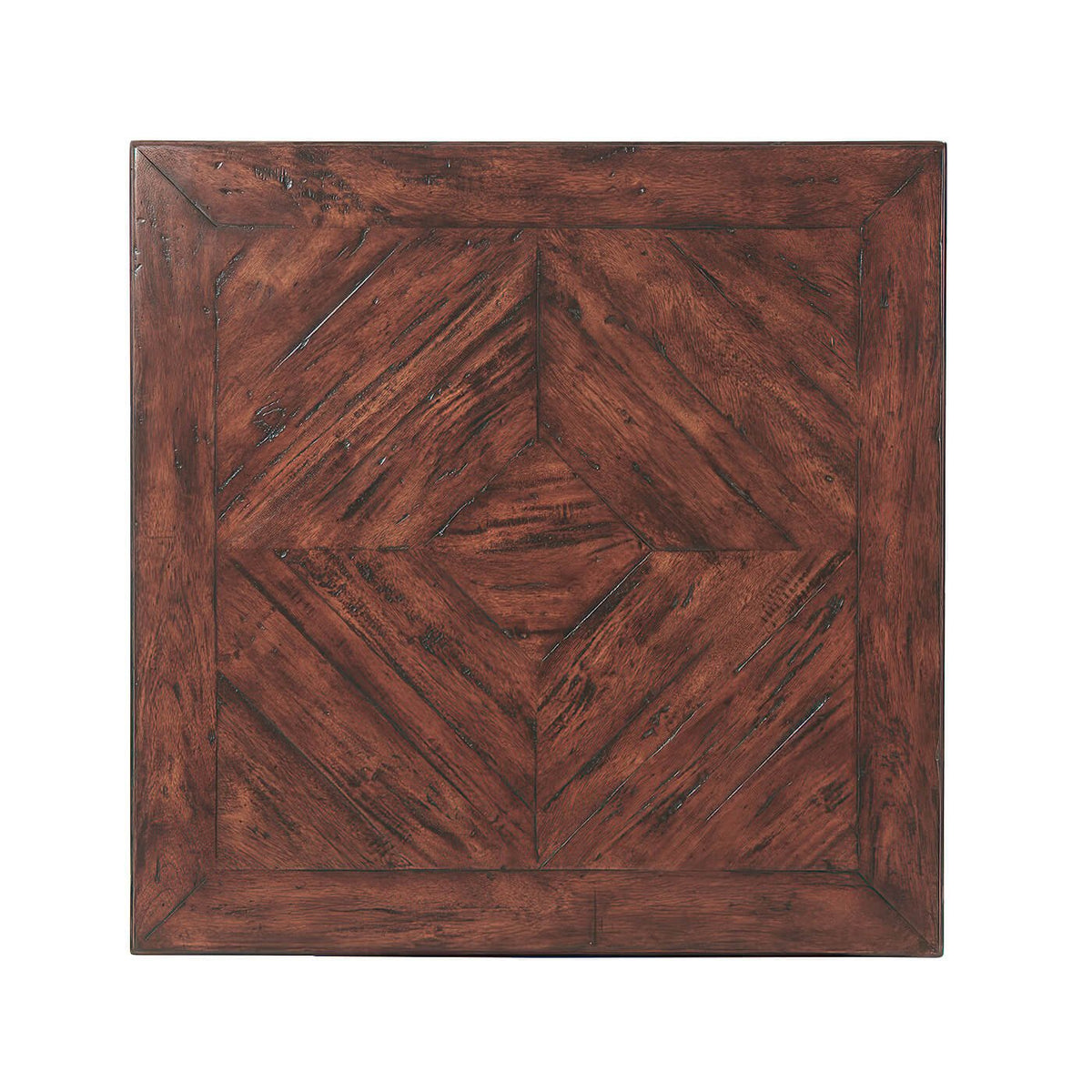 French Provincial Antiqued End Table - English Georgian America