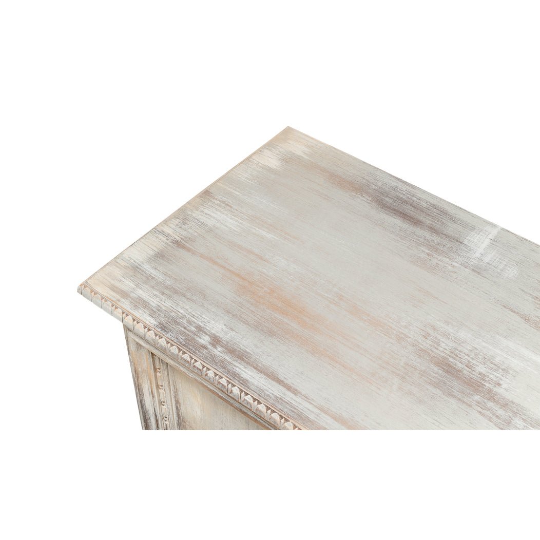 French Provincial Antiqued Side Cabinet - English Georgian America