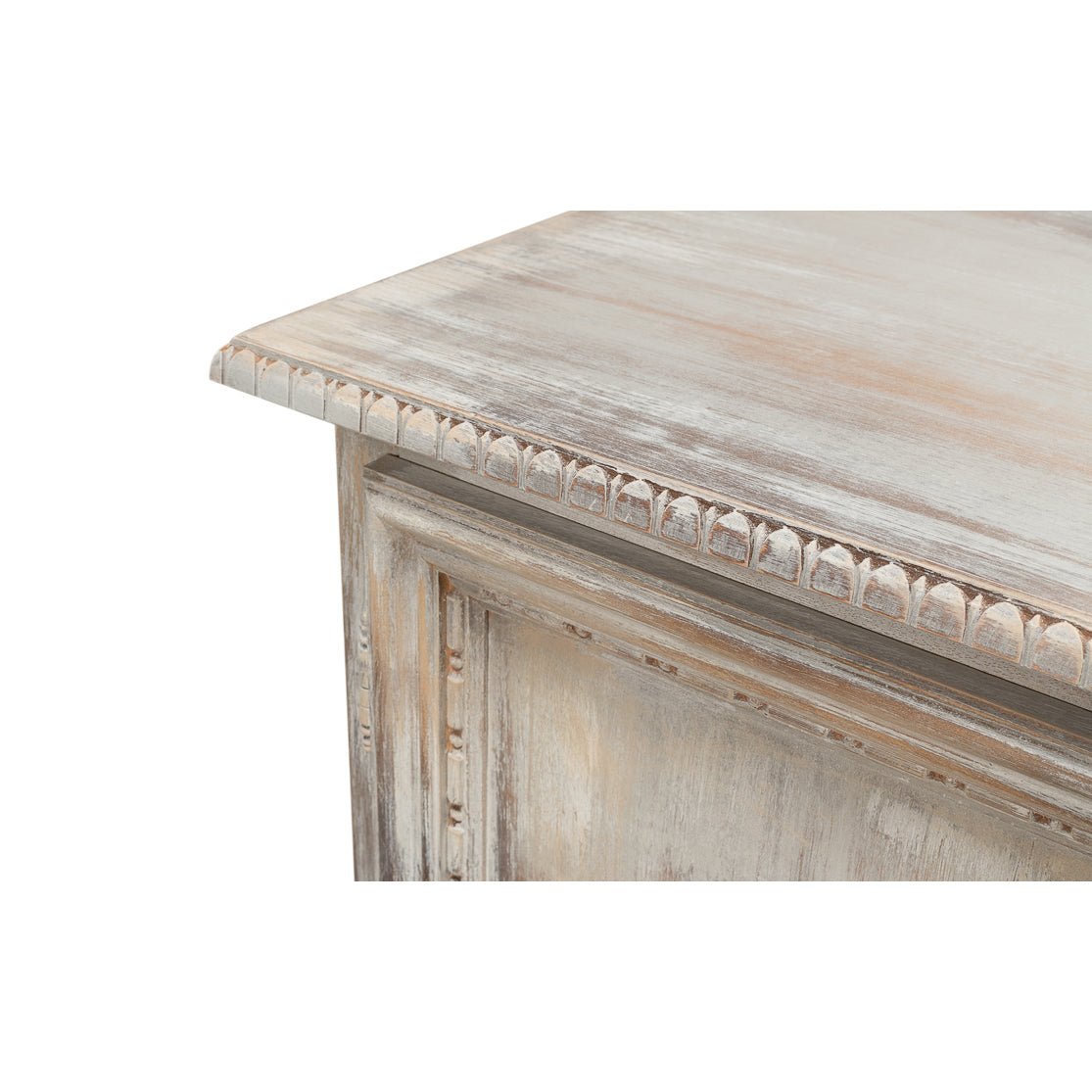 French Provincial Antiqued Side Cabinet - English Georgian America