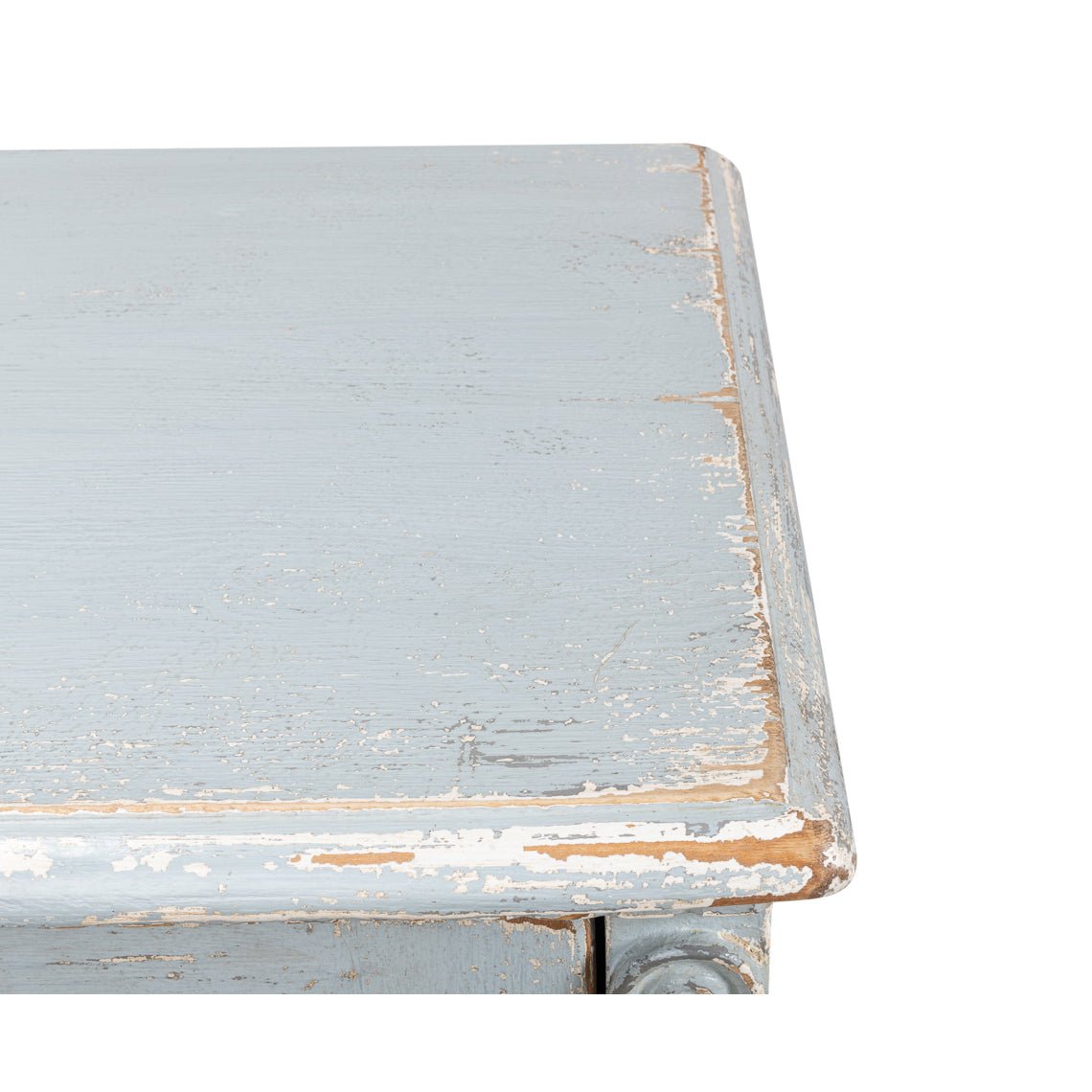 French Provincial Blue Painted Sideboard - English Georgian America