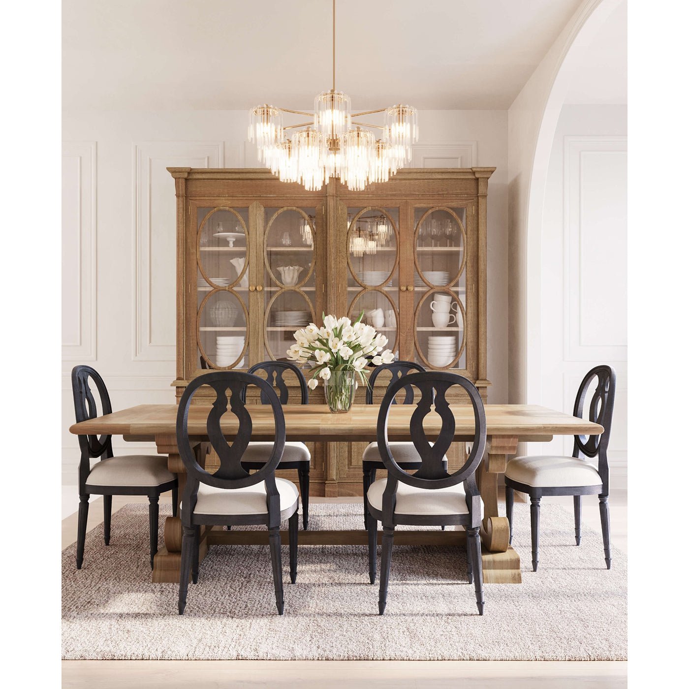 French Provincial Bookcase - Fruitwood - English Georgian America