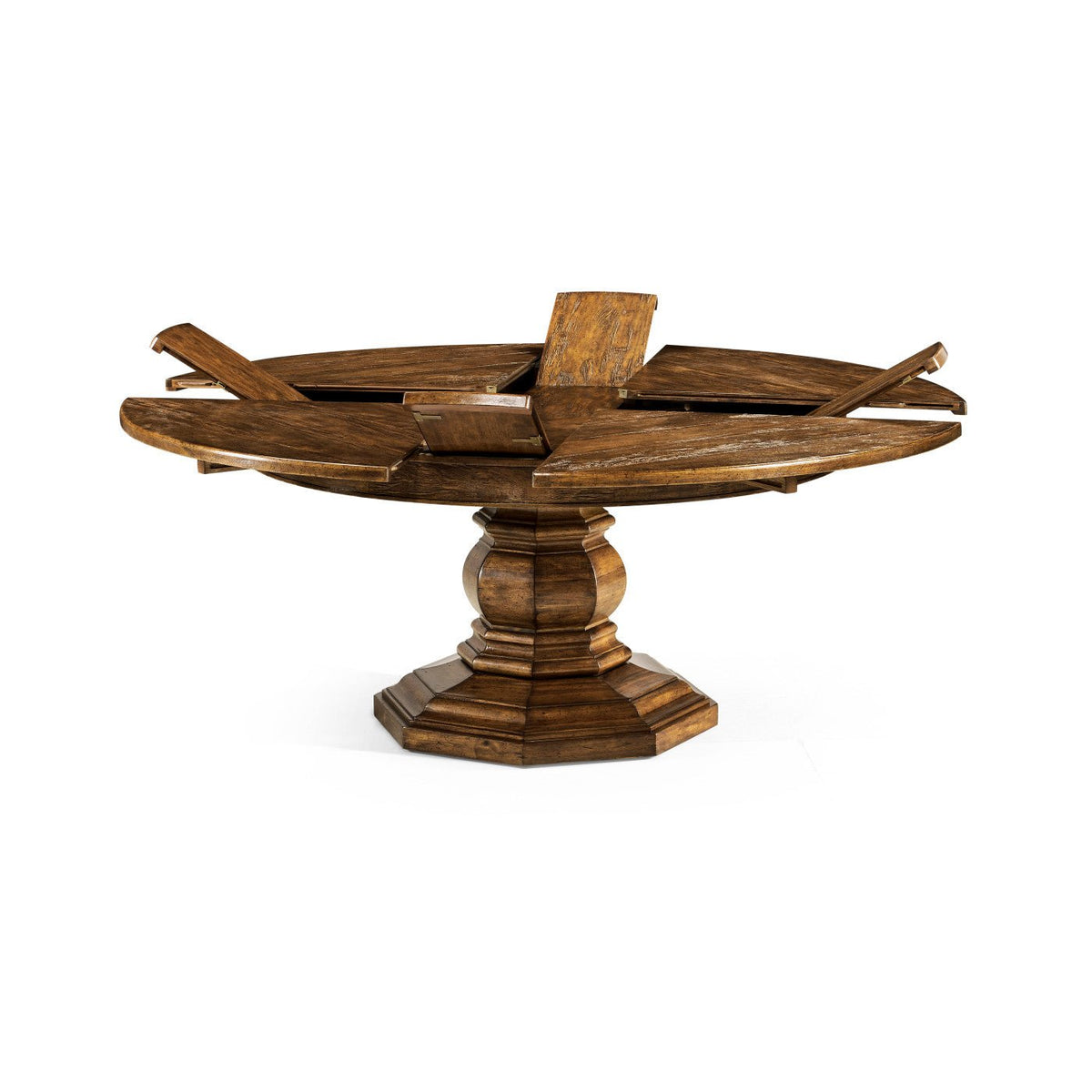 French Provincial Extension Round Dining Table - English Georgian America