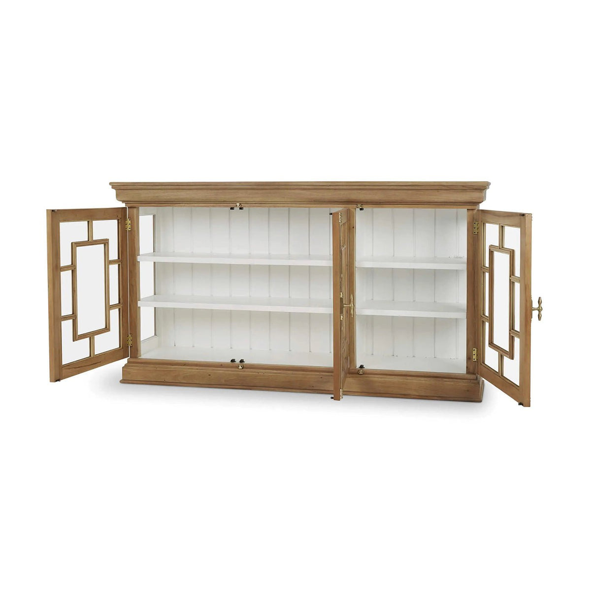 French Provincial Fruitwood Credenza - English Georgian America