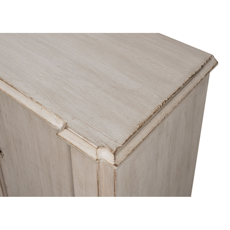 French Provincial Gray Painted Sideboard - English Georgian America