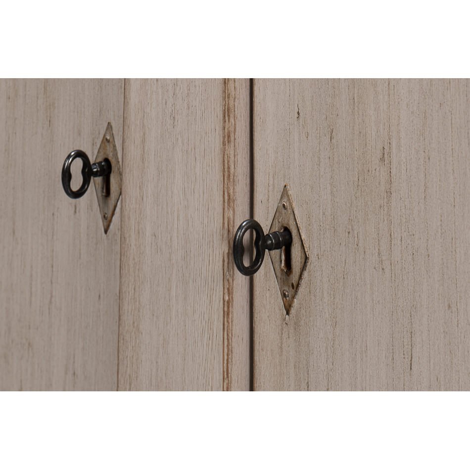 French Provincial Gray Painted Sideboard - English Georgian America