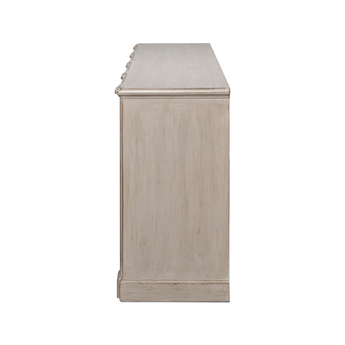 French Provincial Gray Painted Sideboard - English Georgian America