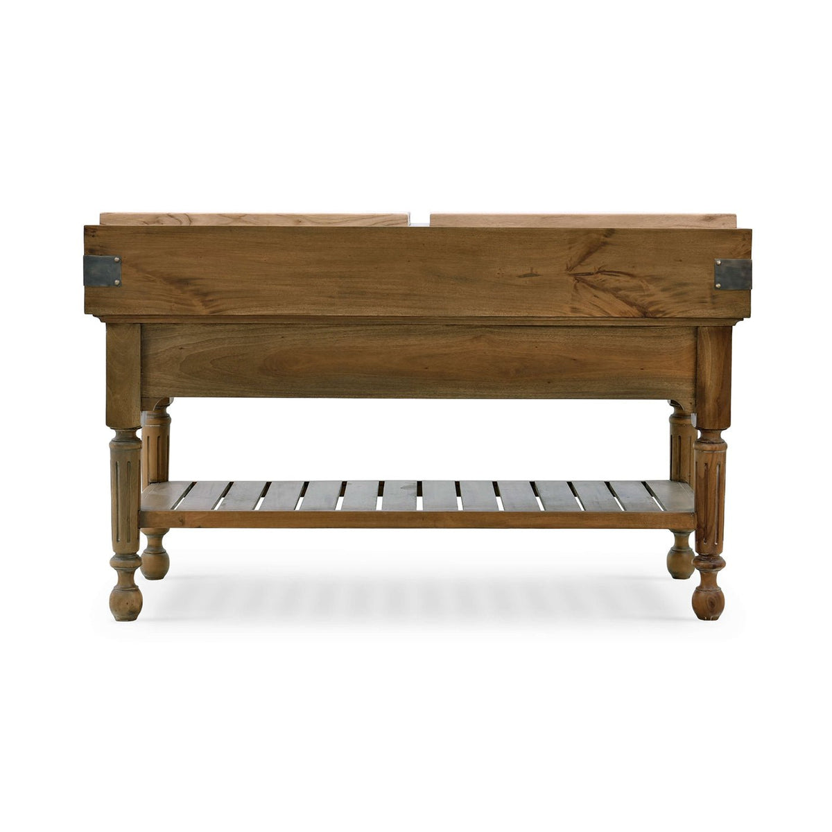 French Provincial Large Kitchen Island - English Georgian America