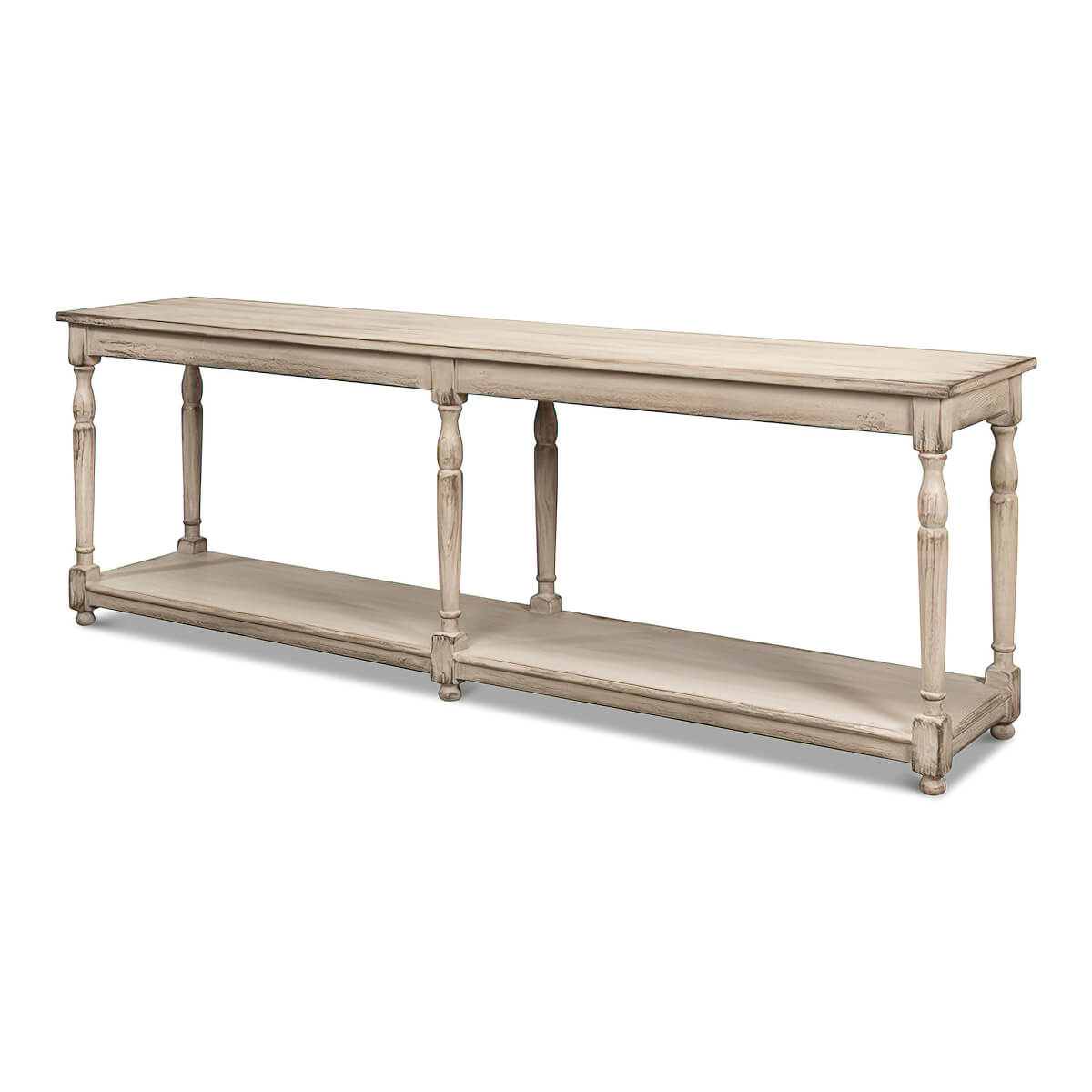 French Provincial Long Console - English Georgian America