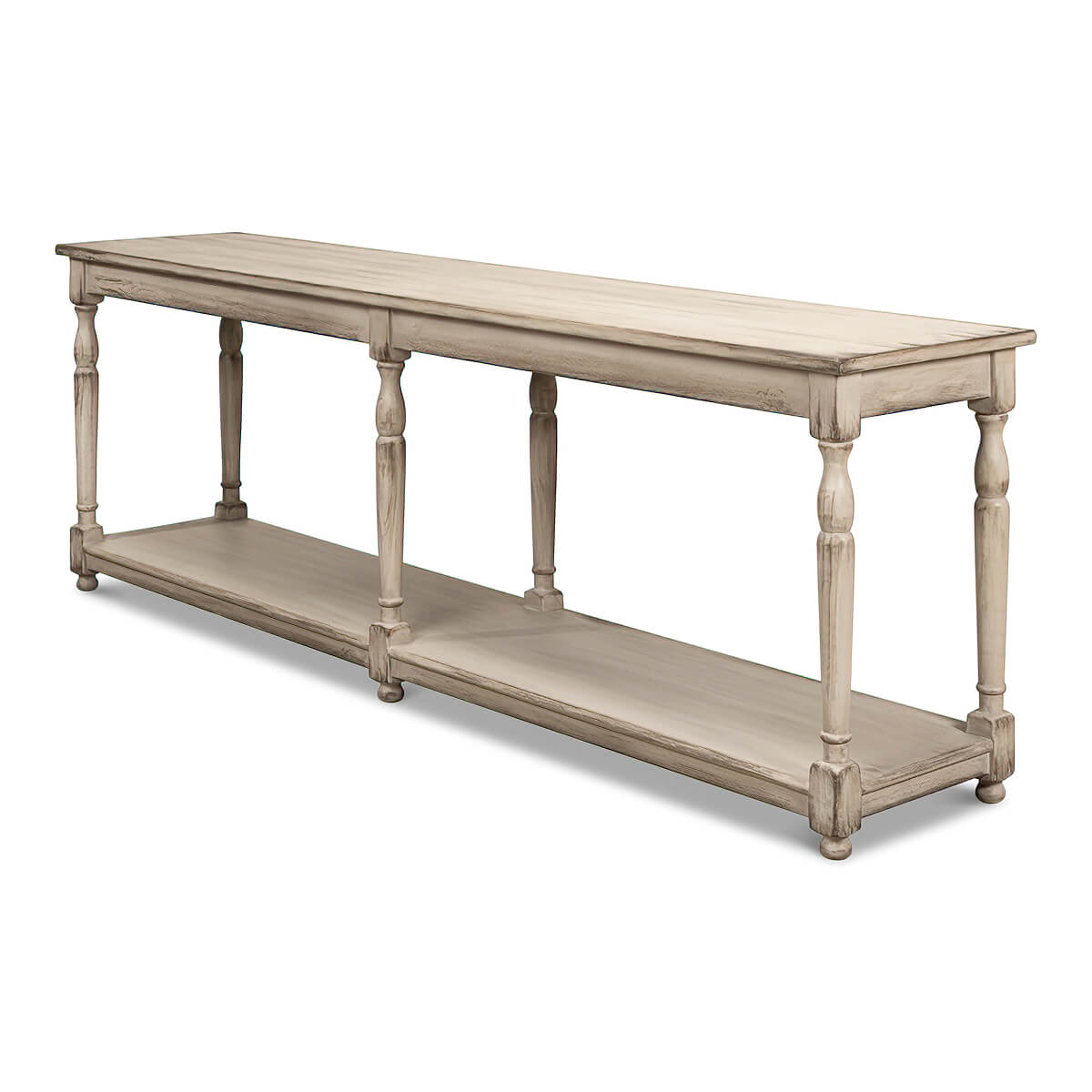 French Provincial Long Console - English Georgian America