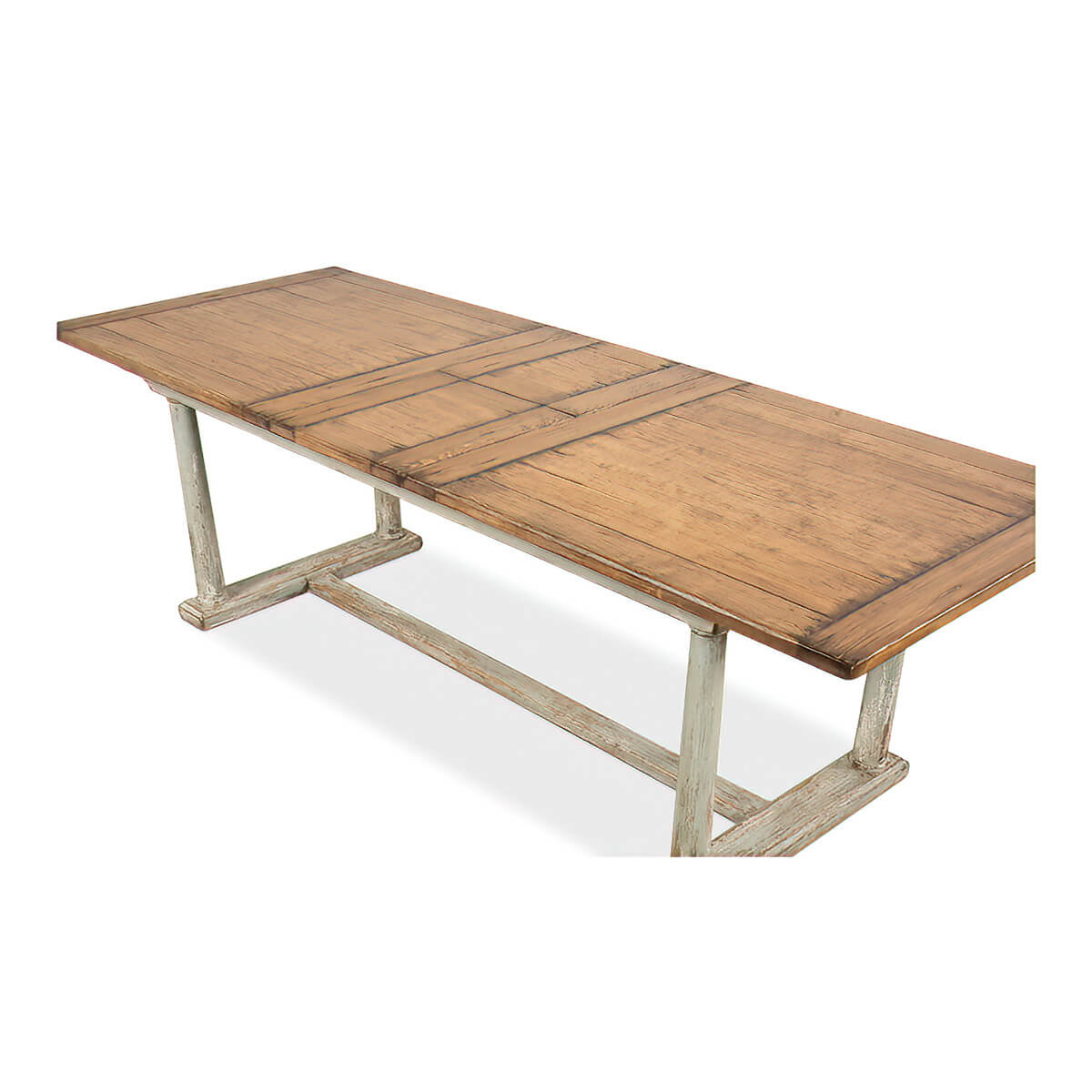 French Provincial Long Extension Dining Table - English Georgian America