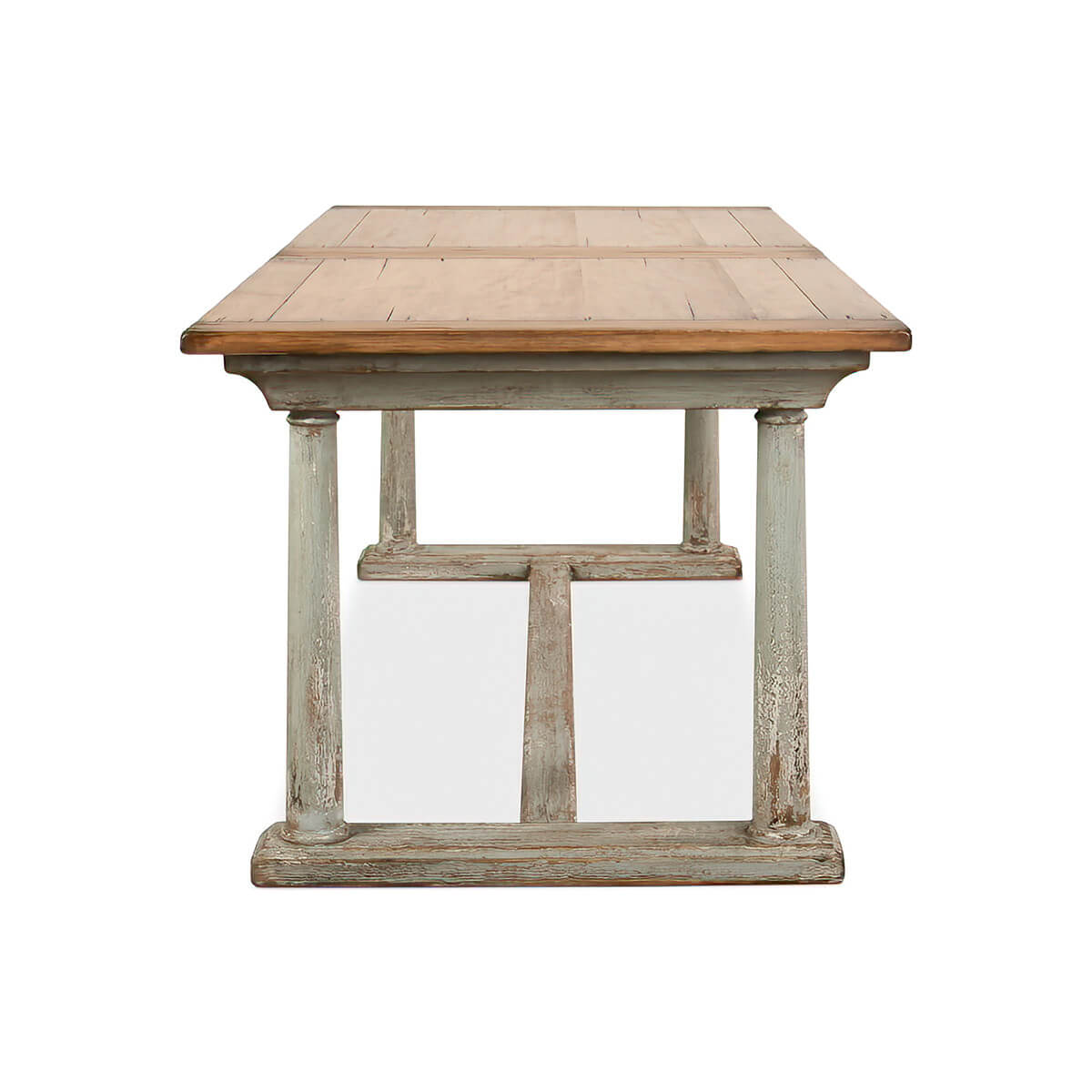 French Provincial Long Extension Dining Table - English Georgian America